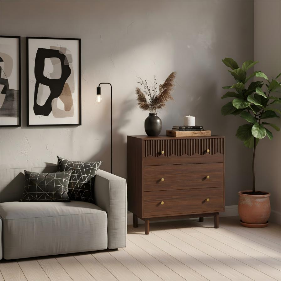 Waveloom 3-Drawer Cabinet